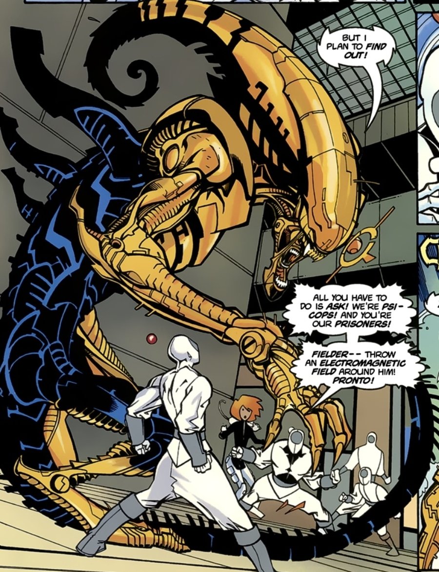 Can someone explain to me wthell was going on in these comics??? Why was Adam a weird energy being that could shapeshift into a xenomorph??