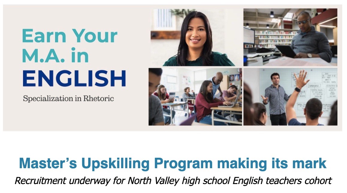 CVHEC (@cvhec_) on Twitter photo <a href="/ClovisCollege/">Clovis Community College</a> <a href="/BenCVHEC/">Benjamin T. Duran</a> <a href="/CollegeFutures/">College Futures Foundation</a> <a href="/CompleteCollege/">Complete College America | CCA</a> <a href="/CADeptEd/">CA Department of Education</a> <a href="/_CADEP/">CA Alliance of Dual Enrollment Partnerships</a> <a href="/clporg/">CareerLaddersProject</a> <a href="/EdTrust/">EdTrust</a> <a href="/CalCommColleges/">California Community Colleges</a> <a href="/ChancellorMunoz/">Dr. Juan Sánchez Muñoz</a> <a href="/drkristinclark/">Dr. Kristin Clark</a> <a href="/LuminaFound/">Lumina Foundation</a> <a href="/WestHillsCCD/">WestHillsCCD</a> <a href="/CVhec/">marivic c. mabana</a> <a href="/ccleague/">Community College League of California</a> <a href="/PPICNotes/">Public Policy Institute of California</a> <a href="/EdSource/">EdSource</a> <a href="/insidehighered/">Inside Higher Ed</a> The #CVHEC Master’s Upskilling Program – now successfully scaled across three CA K-16 Ed Collab regions -- is recruiting for North Valley and Kern County English high school teachers interested in a master’s to teach dual enrollment college courses: see NL bit.ly/MastersProgram… <a href="/ClovisCollege/">Clovis Community College</a> <a href="/BenCVHEC/">Benjamin T. Duran</a> <a href="/CollegeFutures/">College Futures Foundation</a> <a href="/CompleteCollege/">Complete College America | CCA</a> <a href="/CADeptEd/">CA Department of Education</a> <a href="/_CADEP/">CA Alliance of Dual Enrollment Partnerships</a> <a href="/clporg/">CareerLaddersProject</a> <a href="/EdTrust/">EdTrust</a> <a href="/CalCommColleges/">California Community Colleges</a> <a href="/ChancellorMunoz/">Dr. Juan Sánchez Muñoz</a> <a href="/drkristinclark/">Dr. Kristin Clark</a> <a href="/LuminaFound/">Lumina Foundation</a> <a href="/WestHillsCCD/">WestHillsCCD</a> <a href="/CVhec/">marivic c. mabana</a> <a href="/ccleague/">Community College League of California</a> <a href="/PPICNotes/">Public Policy Institute of California</a> <a href="/EdSource/">EdSource</a> <a href="/insidehighered/">Inside Higher Ed</a> The #CVHEC Master’s Upskilling Program – now successfully scaled across three CA K-16 Ed Collab regions -- is recruiting for North Valley and Kern County English high school teachers interested in a master’s to teach dual enrollment college courses: see NL bit.ly/MastersProgram…