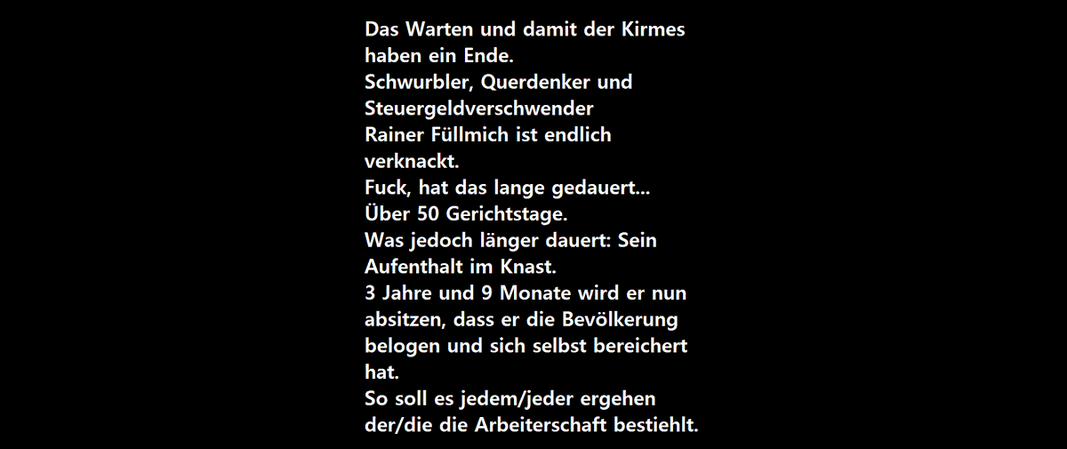 kommando161's tweet photo. #Füllmich endlich hinter Gittern.
Am 24.05 wurde er in #Göttingen endlich verknackt.
#DieBasis verliert dadurch einen weiteren Teil ihres Lügengebildes.
Weiter so. https://t.co/FKPNLTUSO6
