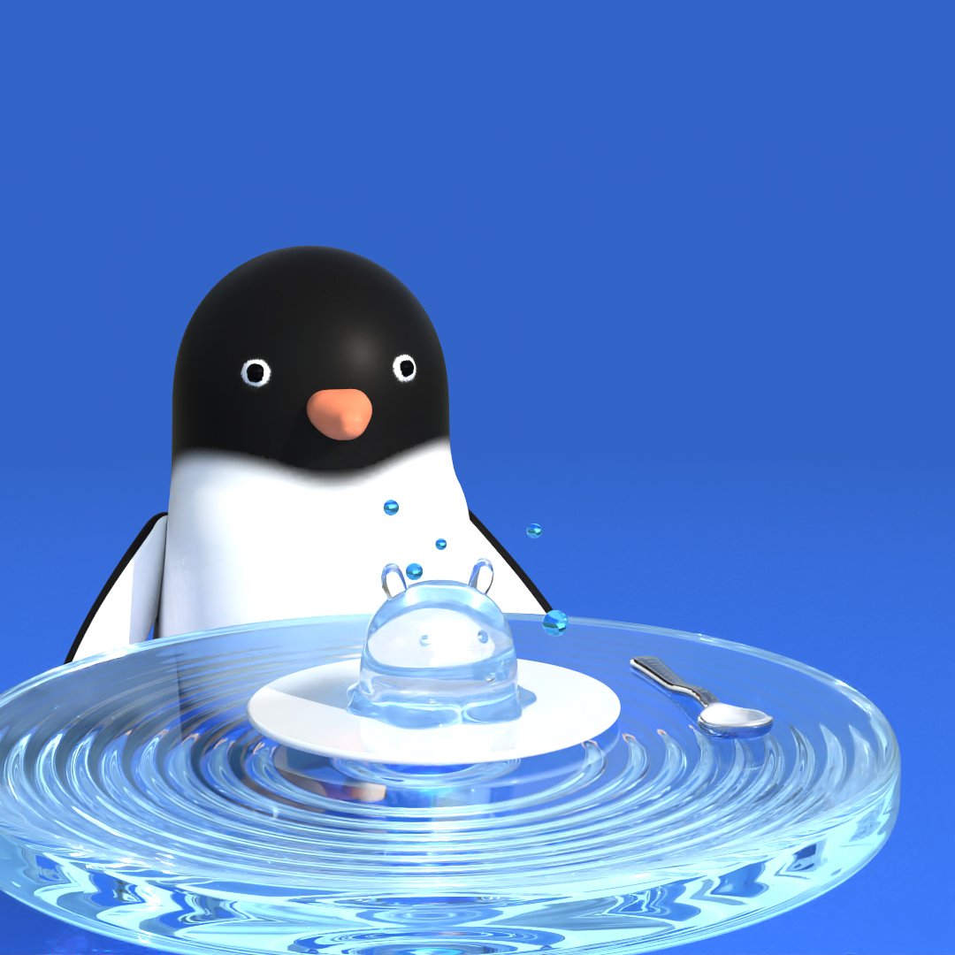 #世界ペンギンの日 　　

アデリーペンギンとメンダコゼリー