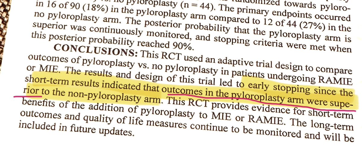 Edward Lin (@edlinemory) on Twitter photo Waited long time for this #RCT comparing pyloroplasty and no pyloroplasty in #MIE #RAMIE 👉pyloroplasty
<a href="/SSATNews/">SSAT</a> <a href="/FellowshpCouncl/">Fellowship Council</a> <a href="/SESC_AmSurg/">SESC & The American Surgeon</a> <a href="/EmorySurgery/">Emory Surgery</a> <a href="/MarkarSheraz/">Sheraz Markar</a> <a href="/ISDE_net/">ISDE.net</a> <a href="/SAGES_Updates/">SAGES is in Tampa in 2026!</a> <a href="/STS_CTsurgery/">The Society of Thoracic Surgeons</a> <a href="/DOTEsophagus/">Diseases of the Esophagus Journal</a> <a href="/ForegutSociety/">The American Foregut Society</a> <a href="/PittSurgery/">Pitt Surgery</a> Waited long time for this #RCT comparing pyloroplasty and no pyloroplasty in #MIE #RAMIE 👉pyloroplasty
<a href="/SSATNews/">SSAT</a> <a href="/FellowshpCouncl/">Fellowship Council</a> <a href="/SESC_AmSurg/">SESC & The American Surgeon</a> <a href="/EmorySurgery/">Emory Surgery</a> <a href="/MarkarSheraz/">Sheraz Markar</a> <a href="/ISDE_net/">ISDE.net</a> <a href="/SAGES_Updates/">SAGES is in Tampa in 2026!</a> <a href="/STS_CTsurgery/">The Society of Thoracic Surgeons</a> <a href="/DOTEsophagus/">Diseases of the Esophagus Journal</a> <a href="/ForegutSociety/">The American Foregut Society</a> <a href="/PittSurgery/">Pitt Surgery</a>
