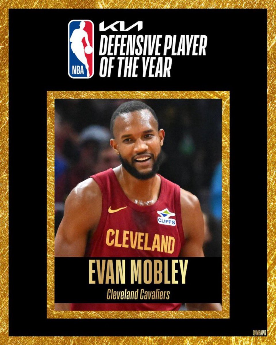 🚨 OFICIAL 🚨

Evan Mobley es elegido Mejor Jugador Defensivo del Año en la NBA