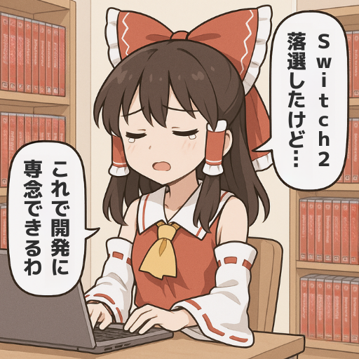 遊べないなら、作ればいい。
#ゲーム作る霊夢 