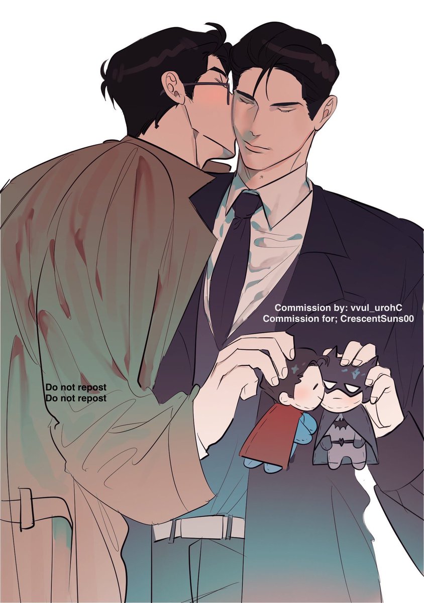 Thank you <a href="/vvul_urohC/">Cicious</a> for another amazing and super cute commission, IM CRYING AT THIS #Superbat are with #ClarkKent and #BruceWayne 🥺🫶

Look at the little #Superman and #Batman plush! Ueueueue, my heart cannot take it!! ♥️😭♥️