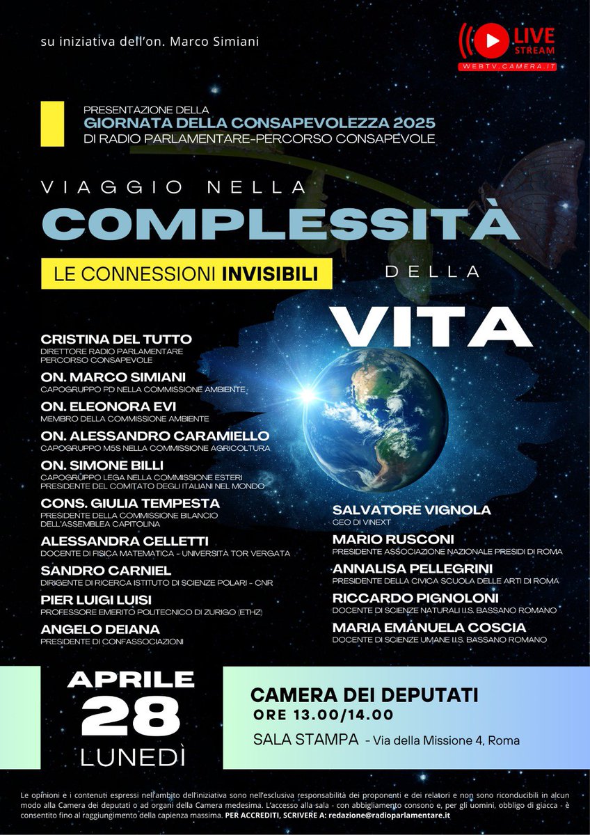 DanieleImprota's tweet photo. A @Montecitorio #lunedi #28Aprile un #evento di straordinario spessore #culturale, #istituzionale e #scientifico. @RParlamentare @Palazzo_Chigi @SenatoStampa @Tg1Rai @tg2rai @TgrRai @MediasetTgcom24 @TgrRaiCampania @mattino5 @CoffeeBreakLa7 @TgLa7 @SkyTG24 @mattino5 #StayTuned https://t.co/YPP8HrUzRJ