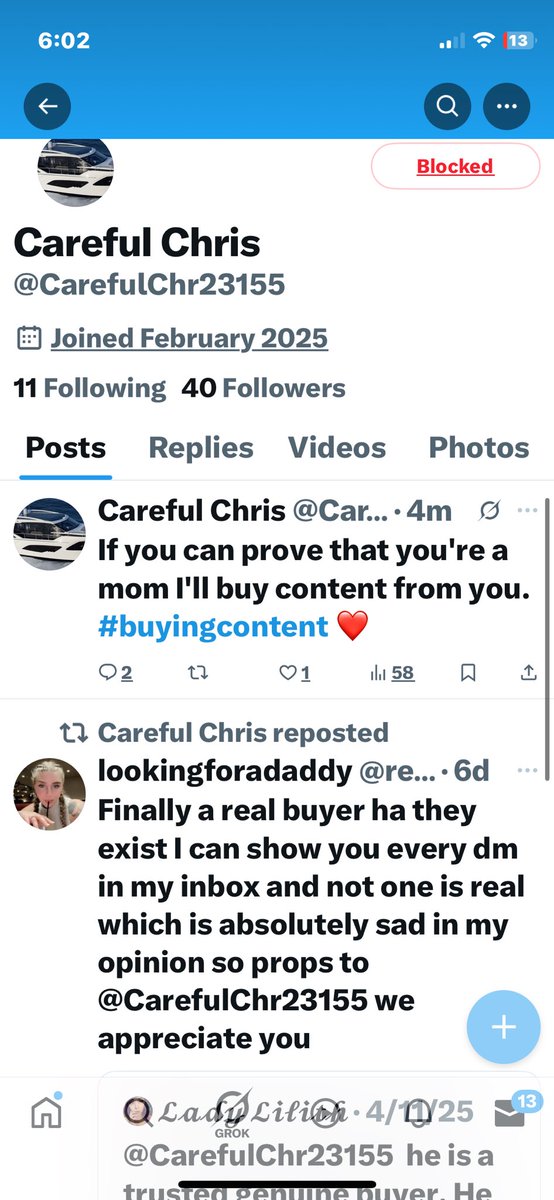 @CarefulChr23155 appears to be a pedophile and is certainly an abuser. 

You don’t want to “prove you had a baby” or interact w this guy.
How are you proving that? Sharing free pregnancy photos (there are pregnancy kinks) or pic of your kid….. (pedophilia.)

Report.