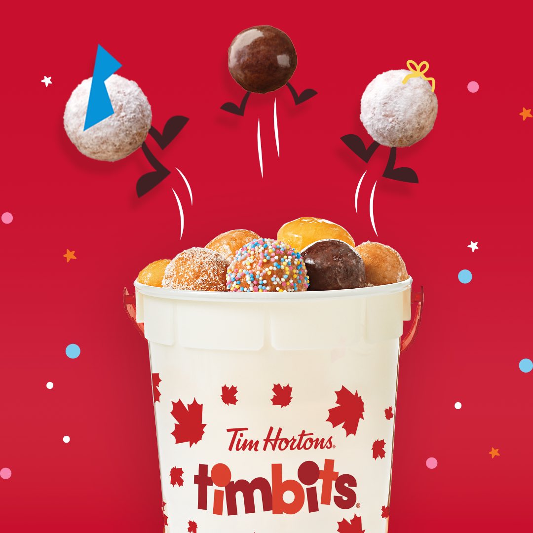 Este Día del Niño que no te falten los Timbits: chiquitos, delicioso y listos para el festejo. 💫🍩
¿Ya fuiste por tu bucket llena de Timbits?