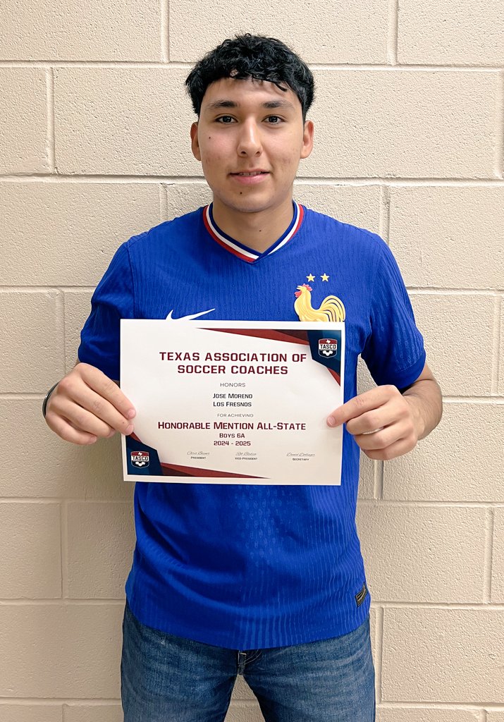 Congratulations to Jose "Nico" Moreno our GK on being selected All-State Honorable Mention!