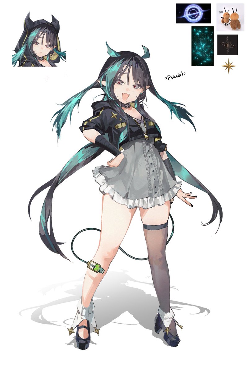 i finally drew my persona so I can draw myself hugging my oc in the future 😈