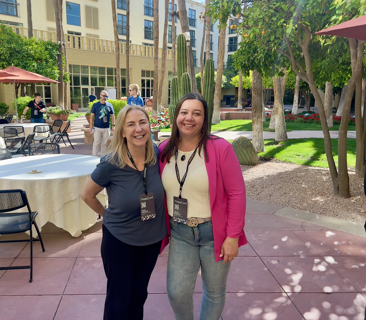 Awesome conference! <a href="/Press__Conf/">PressConf</a> enjoying with my friend <a href="/anna_gargioni/">Anna Gargioni</a> 🤩 #PressConf #WordPress