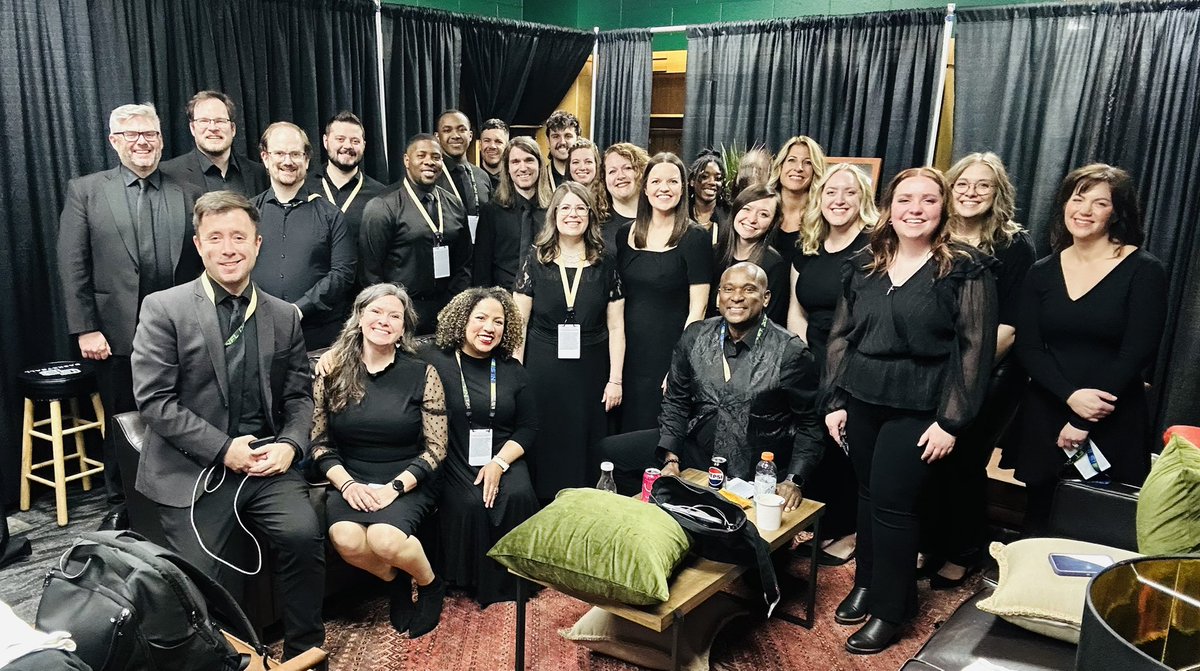 SusanKim4's tweet photo. The National Hymn Choir ready to hit the big stage! They are scheduled to sing at 6:45 at the NFL Draft outside Lambeau Field. https://t.co/2znm7DRlpy