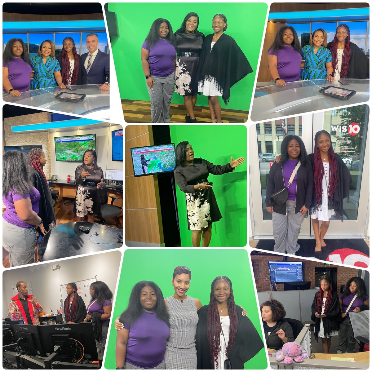 Tevelyn3's tweet photo. I want to extend a heartfelt thanks to Meteorologist @VonGaskin for hosting us at the @wis10 news station. Your warm welcome made our visit truly enjoyable. The tour ignited their interest in various careers within the media and journalism fields. Thank you for this experience! https://t.co/xoZPW6TT6d