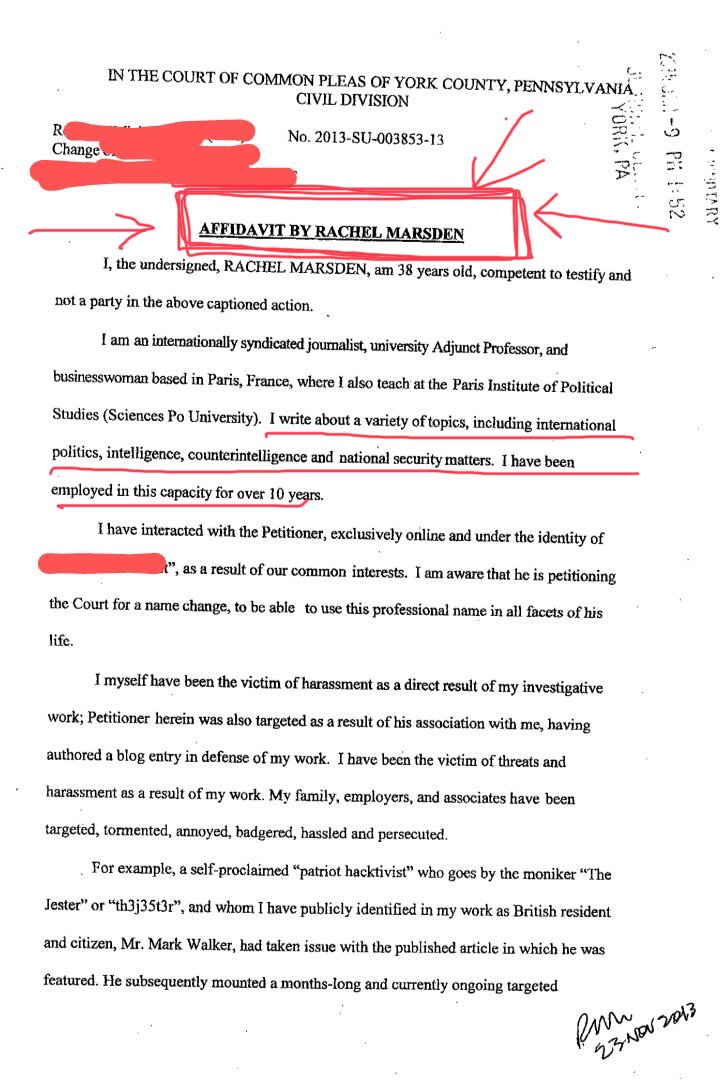 justspaceonline's tweet photo. @ProjPM "Burnet changed his name to Michael Best via this 2014 petition for the purpose of concealing his counterintelligence work, went on to co-found found "activist" group called DDoS" AND
canadian pundit* rachel marsden cosigned that petition! in pennsylvania
https://t.co/zJY0k7fASq https://t.co/e99scrScFv