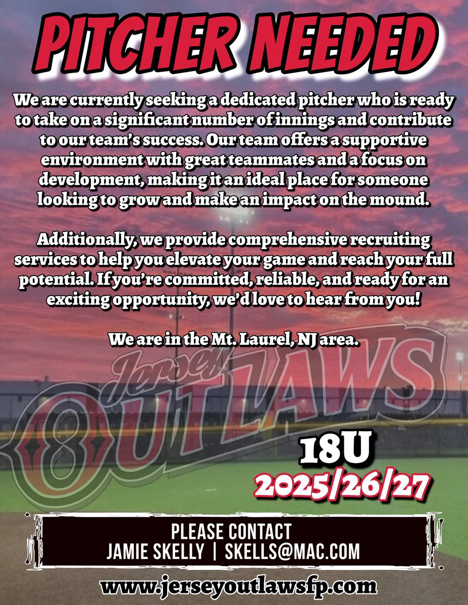 ‼️PITCHER NEEDED‼️