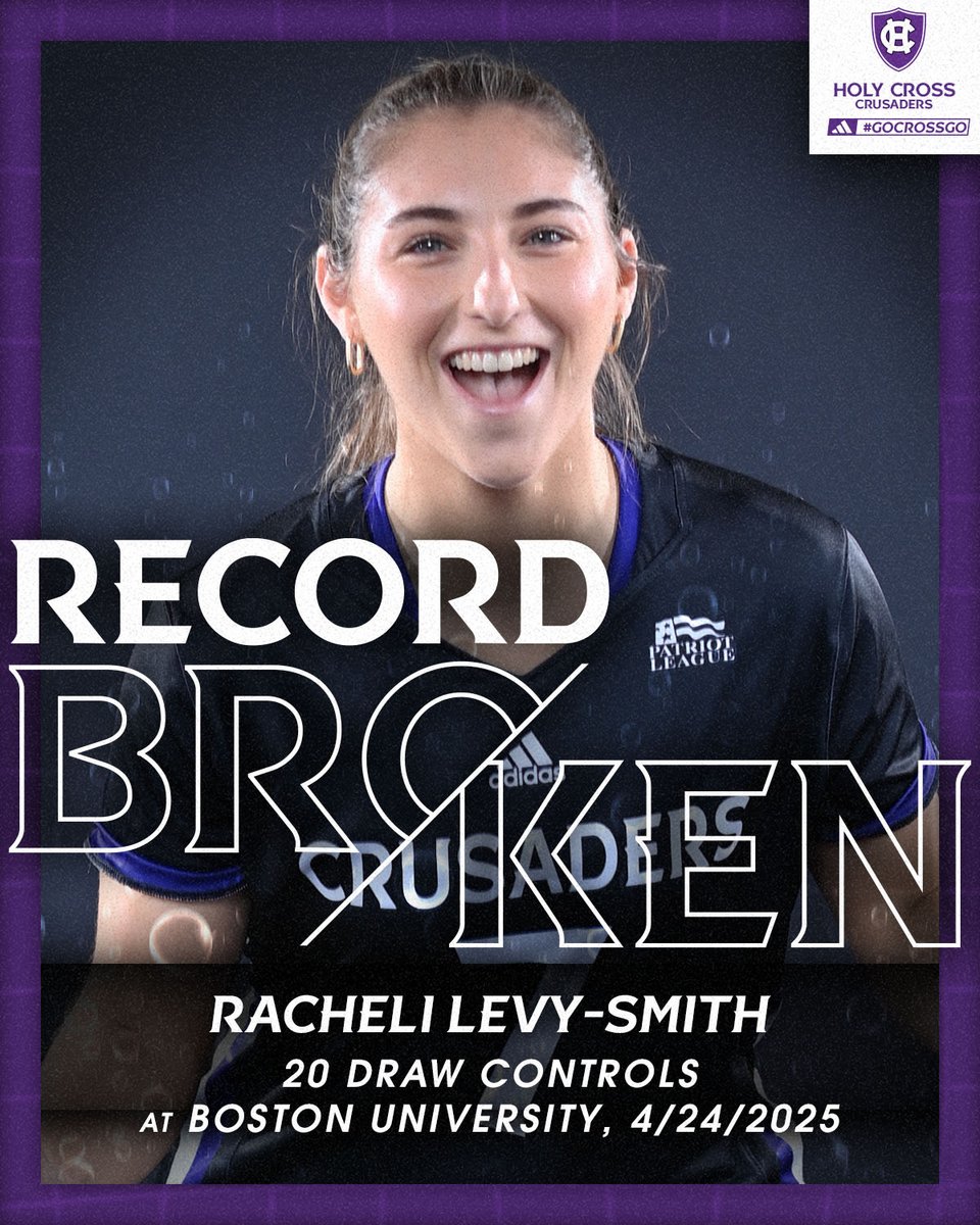 Congratulations to junior Racheli Levy-Smith, who shattered the school single-game record with 20 draw controls at Boston University tonight!

#GoCrossGo