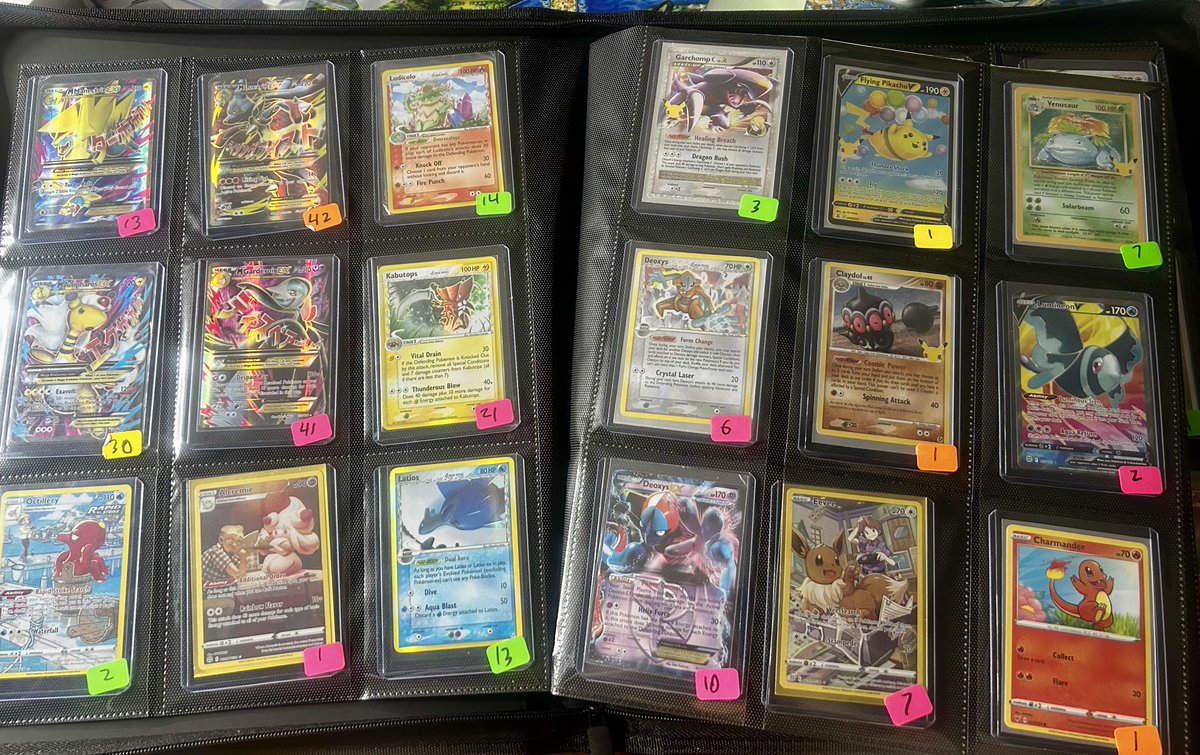 Priced out the entire 252 slot toploader binder 😎