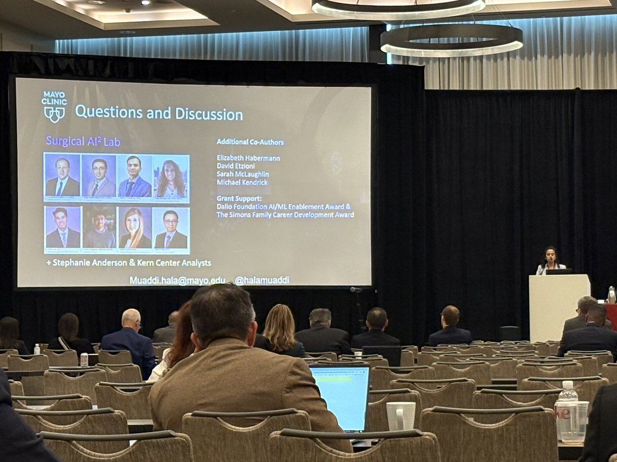 Cornelius A. Thiels (@thielsca) on Twitter photo Congrats <a href="/HalaMuaddi/">Hala</a> for fantastic talk at American Surgical Association <a href="/MayoClinicSurg/">Mayo Clinic Department of Surgery</a> <a href="/AnnalsofSurgery/">Annals of Surgery</a> <a href="/SalehinejadH/">Hojjat Salehinejad, Ph.D., SMIEEE</a> Congrats <a href="/HalaMuaddi/">Hala</a> for fantastic talk at American Surgical Association <a href="/MayoClinicSurg/">Mayo Clinic Department of Surgery</a> <a href="/AnnalsofSurgery/">Annals of Surgery</a> <a href="/SalehinejadH/">Hojjat Salehinejad, Ph.D., SMIEEE</a>