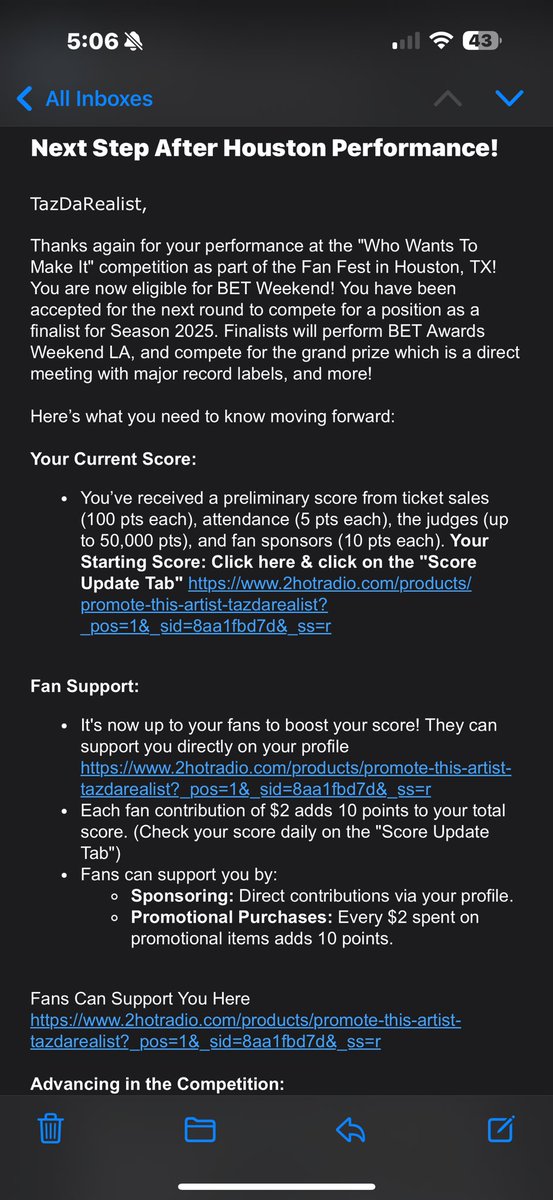 DaRealistNBG's tweet photo. I really made it to the next round for BET LA WEEKEND I did the biggest part now I just need to show them my support is real $2 counts as 10 points I’m almost at 43K points click here to support this win 🏆 

https://t.co/8kuLE2z5mE https://t.co/aybJqrvwu5