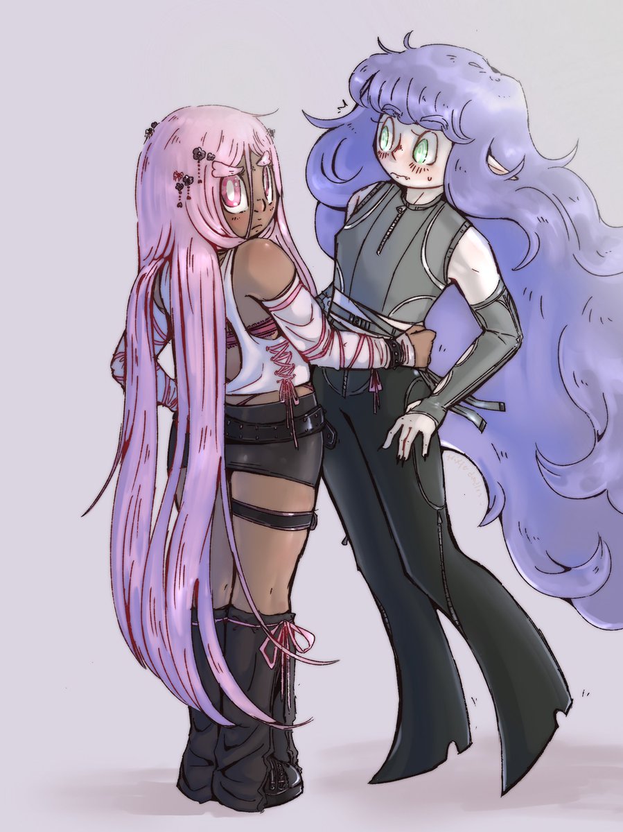 trixterdoodles's tweet image. #lesbianvisibilityweek hi i’m nix im a lesbian and i draw my strange girl ocs. most of them are lesbians 😃 sometimes i draw cookie run. you should follow me bc im so visible this week ❤️🔥❤️🔥