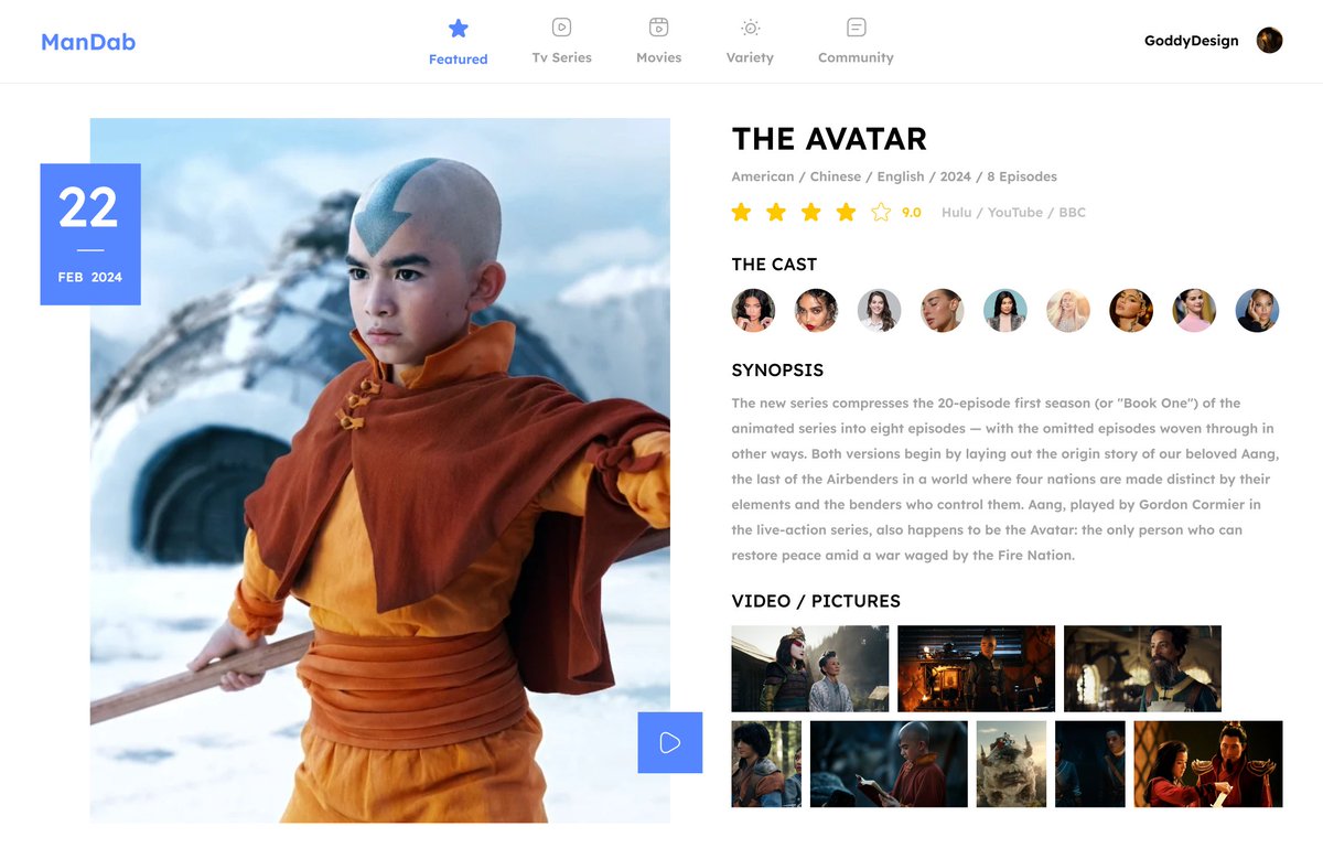 holydesignerr's tweet photo. A sleek design inspired by the Avatar: The Last Airbender live-action series. Explore the four nations! 🌬️
#Avatar #LastAirbender #LiveActionSeries #NetflixAdaptation #FantasyTV https://t.co/cioyEhEZ4S