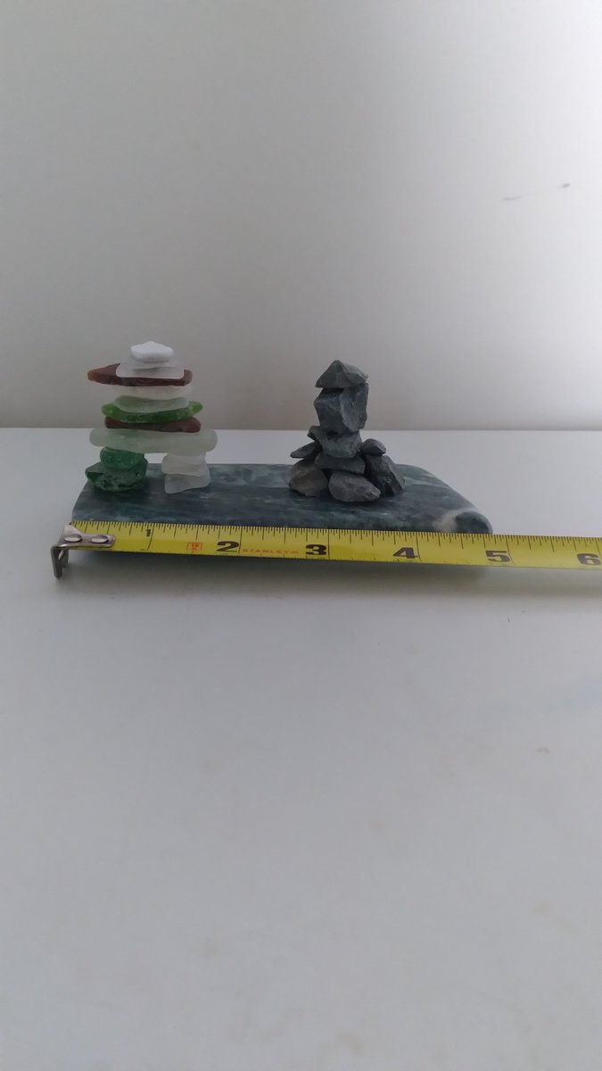 Inuk word of the day:
inuksuk - Stone marker.
e - nook - sook, there's NO H in the word.
Whish one is the REAL inuksuk?