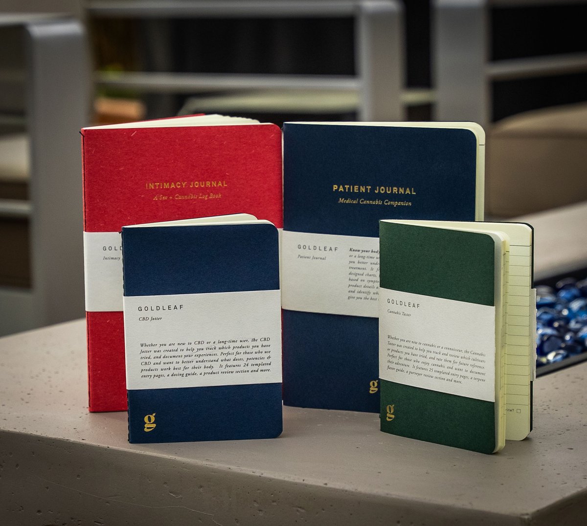 gldleaf's tweet image. Whether you’re documenting your 🌿 cultivation, exploring wellness, cooking, or cherishing intimate moments, each Goldleaf journal is a work of art created for intention and inspiration. 📚⁠
⁠
Which Goldleaf journal will you choose? 
--&amp;gt; l8r.it/ZZQC