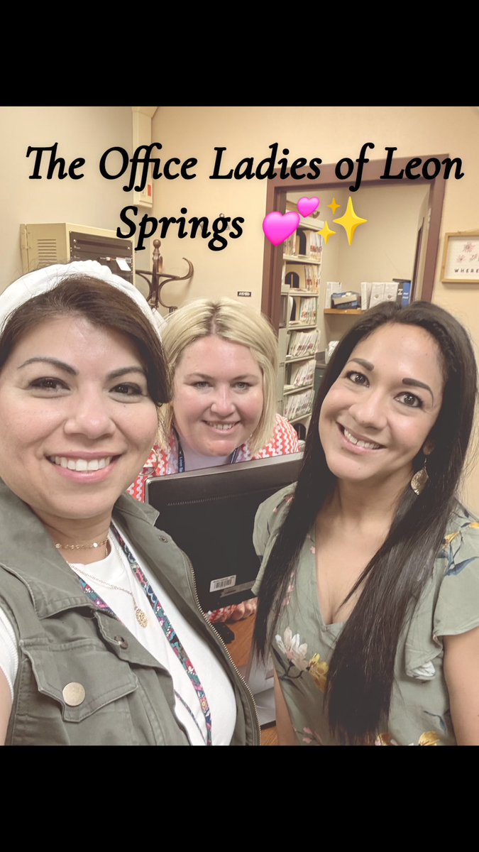 <a href="/NISDLeonSprings/">Leon Springs Elementary</a> Administrative Professionals, Cathy, Katie &amp; Jessica, we appreciate ALL that you do for this community!  We 💙 you!! <a href="/NISD/">Northside ISD</a>
