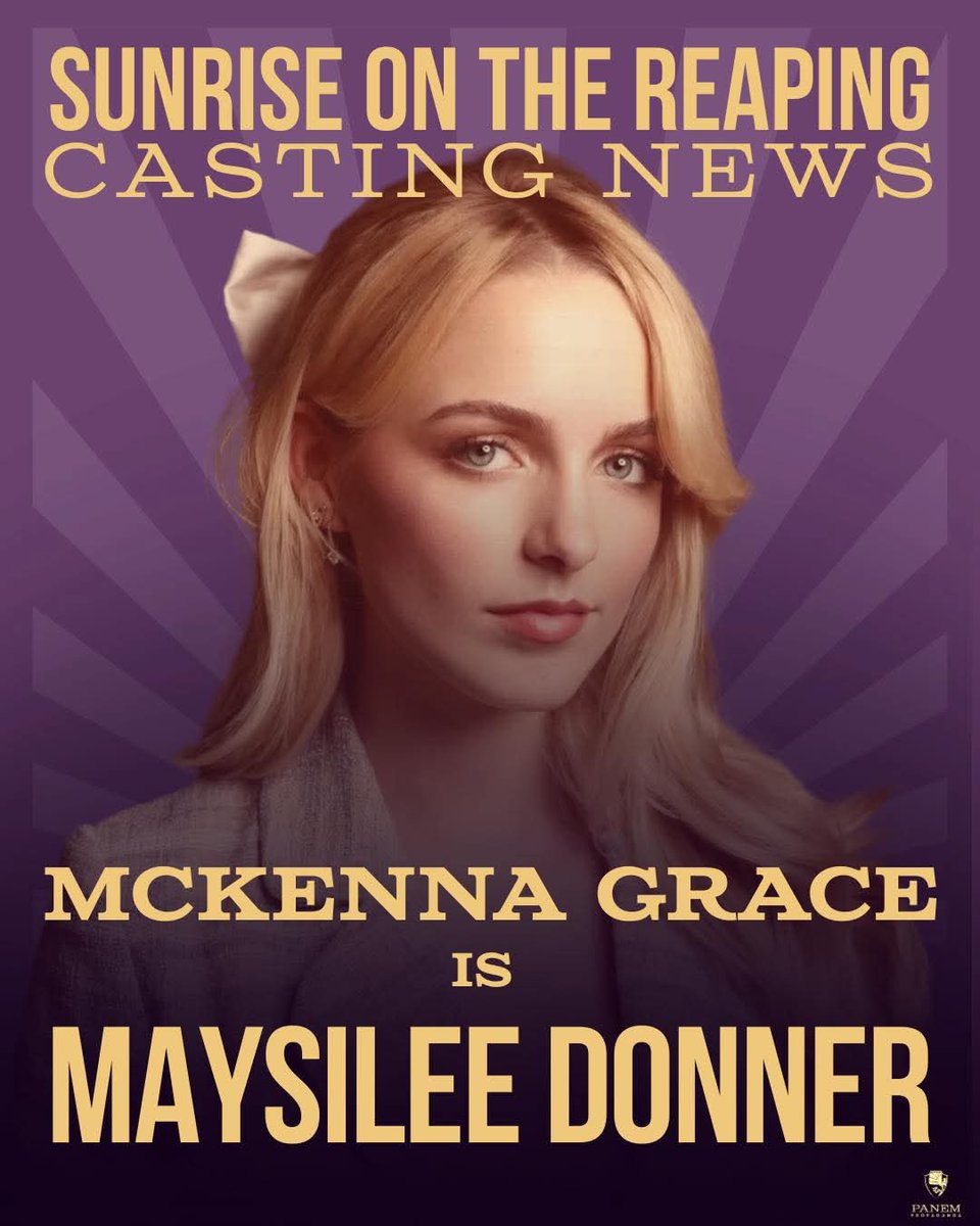 Hollywood is wasting no time on getting this Hunger Games prequel casted. McKenna Grace has officially joined the cast of Sunrise on the Reaping as Maysilee Donner!

She joins Joseph Zada (Haymitch) and Whitney Peak (Lenore Dove) in the upcoming Hunger Games prequel film.