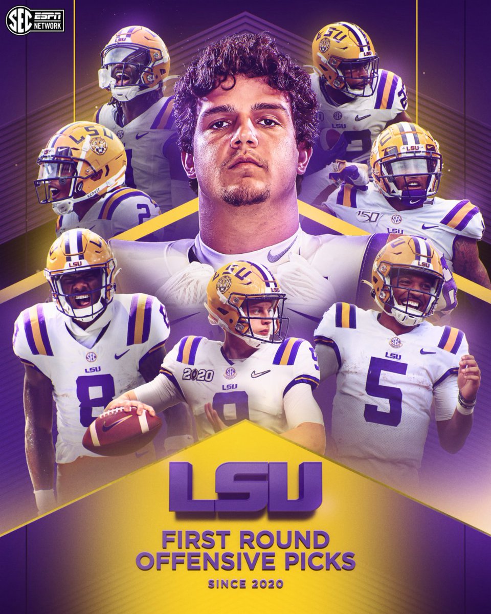 SEC Network (@secnetwork) on Twitter photo That <a href="/LSUfootball/">LSU Football</a> offense 🔥
Will Campbell is headed to the <a href="/Patriots/">New England Patriots</a> team with the No. 4 pick‼️ That <a href="/LSUfootball/">LSU Football</a> offense 🔥
Will Campbell is headed to the <a href="/Patriots/">New England Patriots</a> team with the No. 4 pick‼️