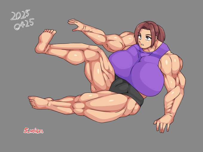 ポートレボディビル模写。前回のSkebだいぶ苦労したから、もう少しいろんなポーズ描く癖つけよう。 