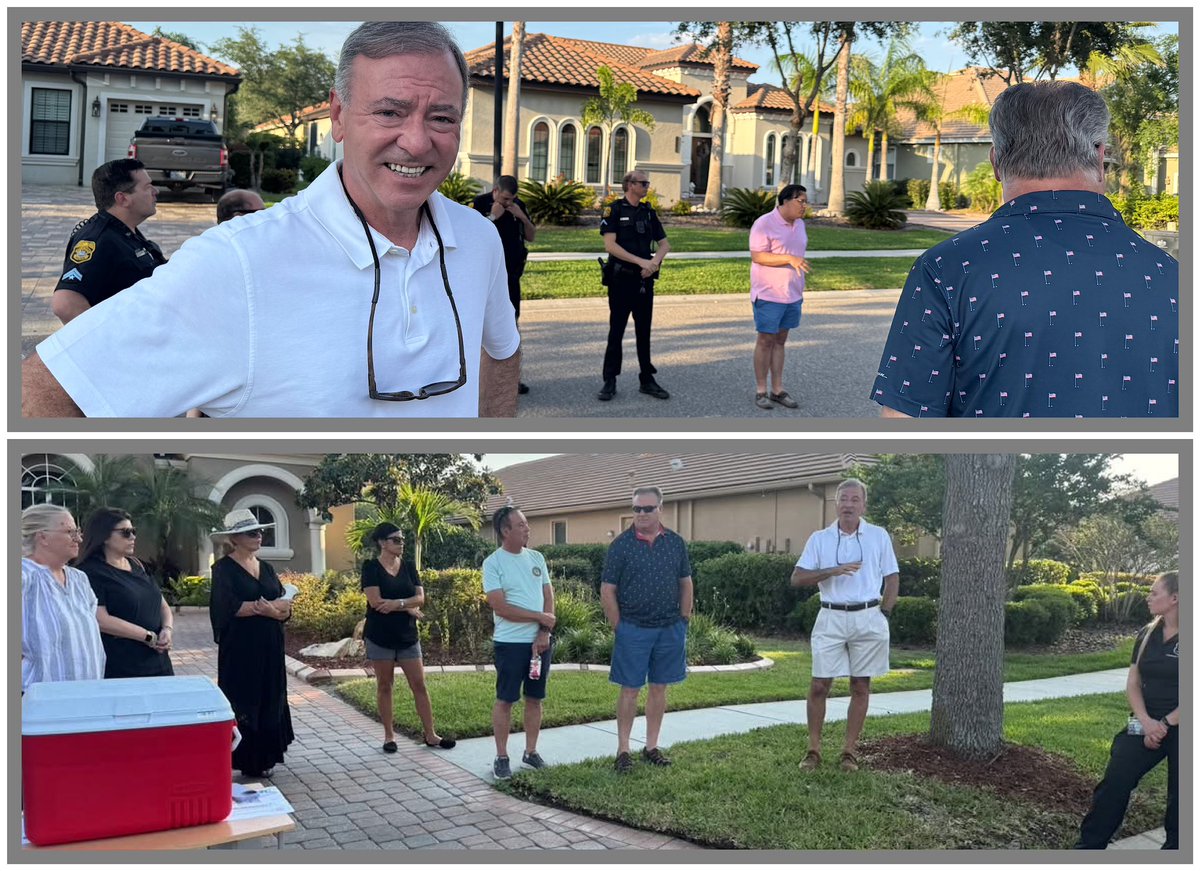 A huge thank you to the <a href="/TampaPD/">Tampa Police Department</a> and our City Councilor Luis Viera for coming out to our Grand Hampton Community tonight to talk about public safety issues here and around New Tampa.