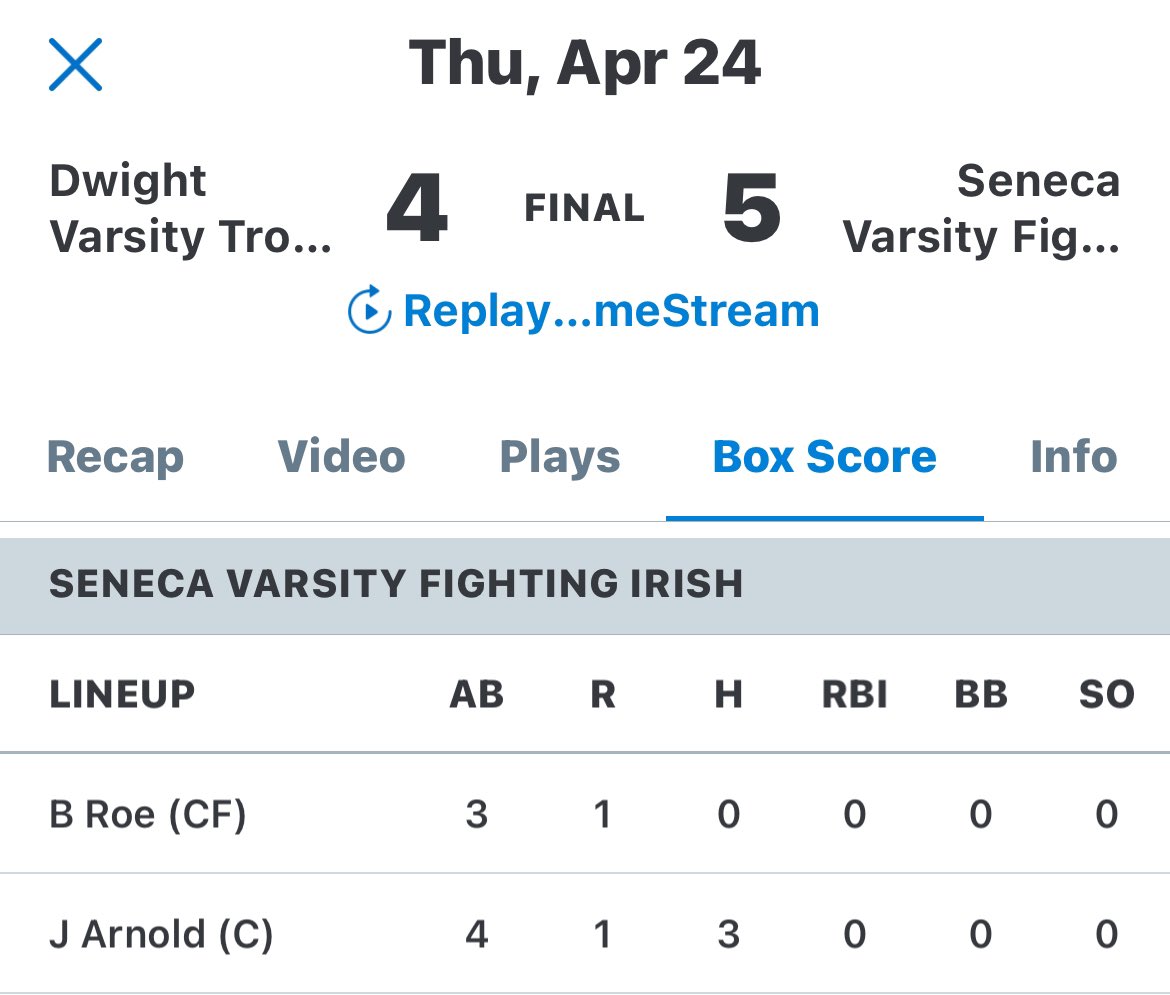 ILHitDogs2027 (@ilhitdogs2027) on Twitter photo 👀<a href="/joeyarnoldd/">Joey Arnold</a> w a 3 hit game for Seneca in the varsity win. 👀<a href="/joeyarnoldd/">Joey Arnold</a> w a 3 hit game for Seneca in the varsity win.