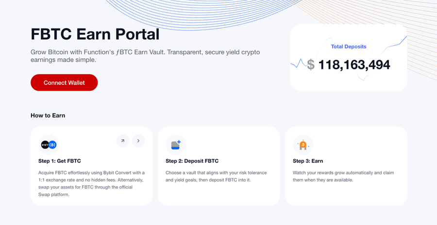 RHikouki's tweet image. ✨🚀 #Function $FBTC 🚀✨

@function_x に新登場：FBTC Earnポータルが公開！

FBTCの利回り機会をひとつの場所に集約👀学んで、参加して、BTCを効率的に増やそう！複数のVoltに簡単アクセスでき、FBTCが毎日育つ仕組みを提供🤤✨

🔥 ポイントまとめ 🔥
🔸