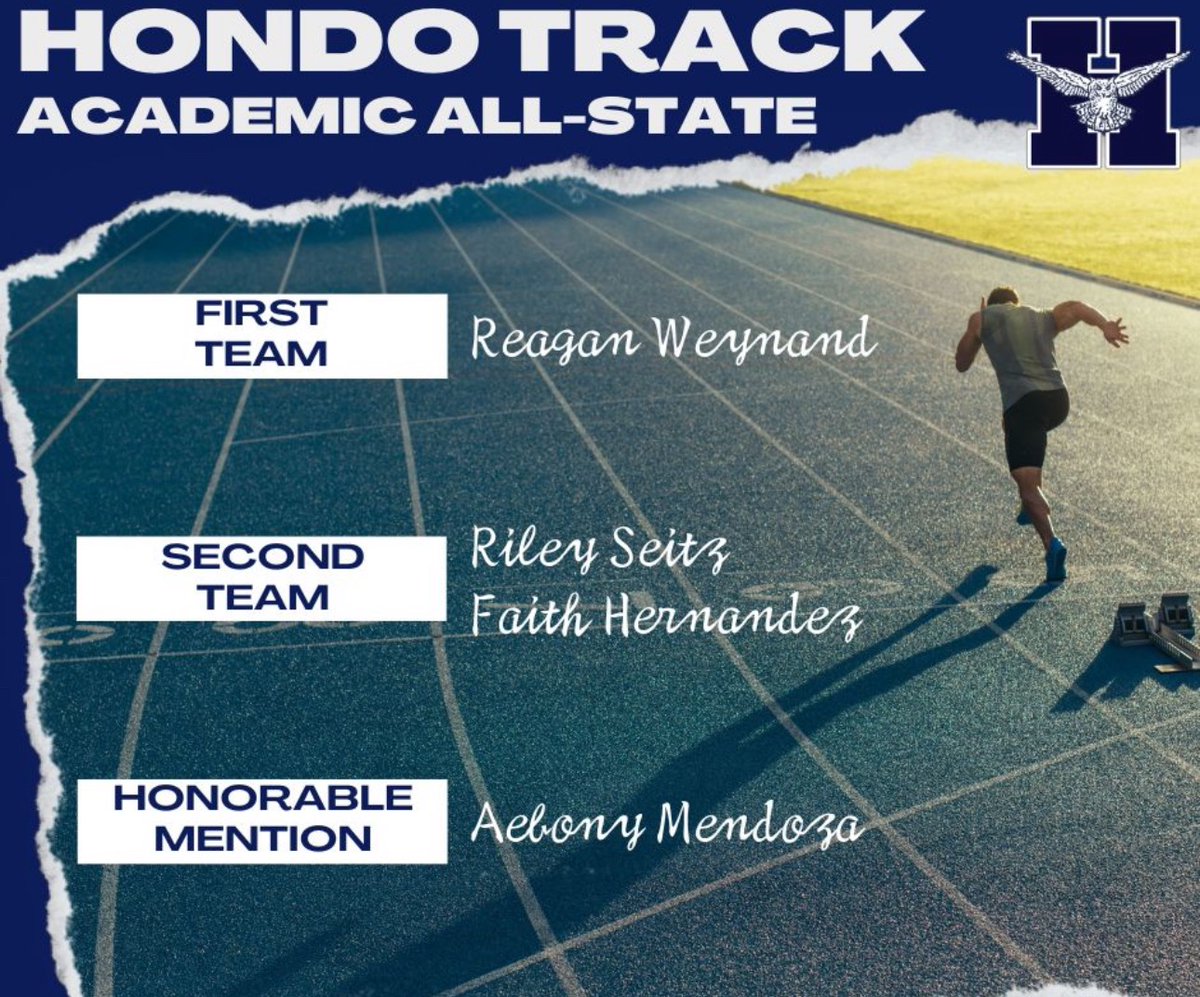 Congrats to the Student Athletes who earned Academic All-State!!!

<a href="/HondoAthletics/">Hondo Athletics</a> <a href="/hondoisd1/">hondoisd1</a>
