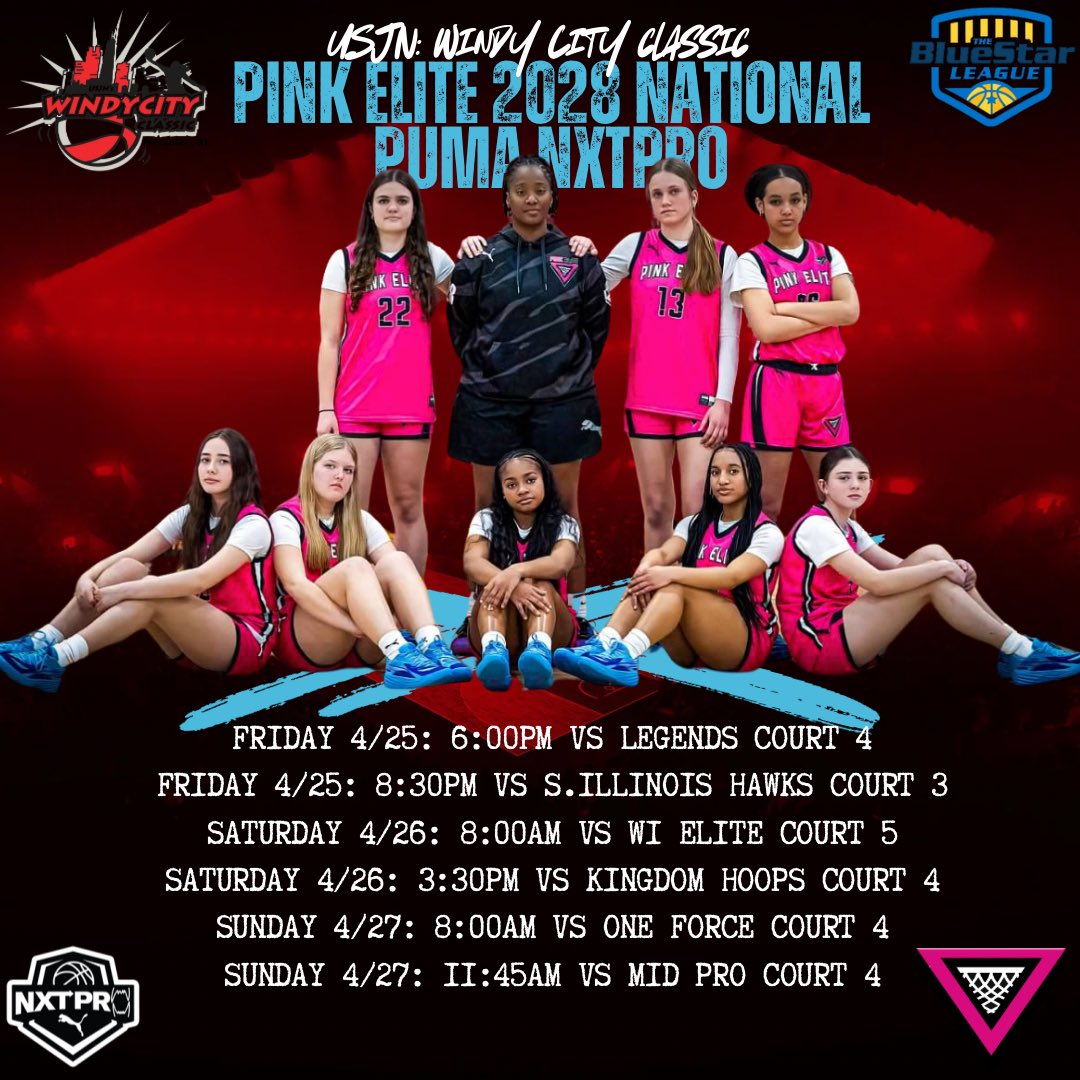 pinkelitebasketball (@pinkeliteclub) on Twitter photo Pink Elite 2028 National Puma NXTPro <a href="/USJN/">USJN</a> Windy City Classic! Come see our athletes compete! <a href="/Brea_Moore23/">Brea</a> <a href="/Jayden24Nowicki/">Jayden Nowicki</a> <a href="/Vlera_Maliqi15/">Vlera Maliqi</a> @okhlo_ <a href="/cutts_j26/">JCutts</a> <a href="/Rileyorozc31978/">Rileyorozco</a> <a href="/Godaars09/">Goda</a> Pink Elite 2028 National Puma NXTPro <a href="/USJN/">USJN</a> Windy City Classic! Come see our athletes compete! <a href="/Brea_Moore23/">Brea</a> <a href="/Jayden24Nowicki/">Jayden Nowicki</a> <a href="/Vlera_Maliqi15/">Vlera Maliqi</a> @okhlo_ <a href="/cutts_j26/">JCutts</a> <a href="/Rileyorozc31978/">Rileyorozco</a> <a href="/Godaars09/">Goda</a>