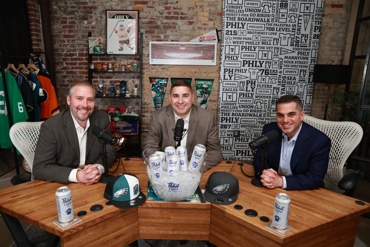 Zach Berman (@zberm) on Twitter photo Live in studio for the <a href="/PHLY_Eagles/">PHLY Eagles</a> show — every round, every pick with <a href="/Bo_Wulf/">Bo Wulf</a> and <a href="/FDuffyNFL/">Fran Duffy</a>.
Going to be a fun weekend. Fran's news, insight, analysis takes this to a different level.
Watch LIVE at 8 p.m. all the way through the first round: youtube.com/watch?v=fnguU9… Live in studio for the <a href="/PHLY_Eagles/">PHLY Eagles</a> show — every round, every pick with <a href="/Bo_Wulf/">Bo Wulf</a> and <a href="/FDuffyNFL/">Fran Duffy</a>.
Going to be a fun weekend. Fran's news, insight, analysis takes this to a different level.
Watch LIVE at 8 p.m. all the way through the first round: youtube.com/watch?v=fnguU9…