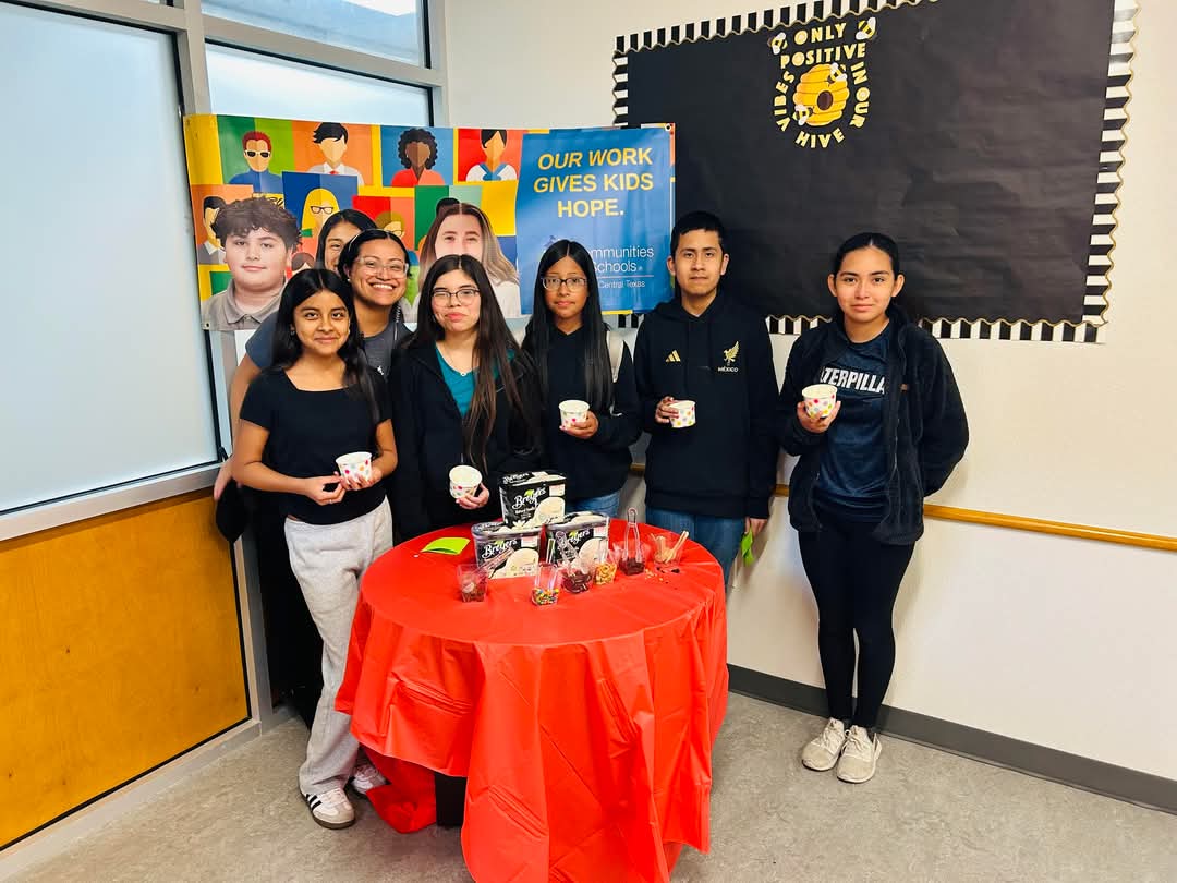 Communities in Schools held an attendance raffle for students who attended school during all STAAR testing days. Winners were chosen from each grade and enjoyed creating their own ice cream treat! Congrats to our winners! 🍨 🎟️ 📚 ✏️ #MatadorMindset