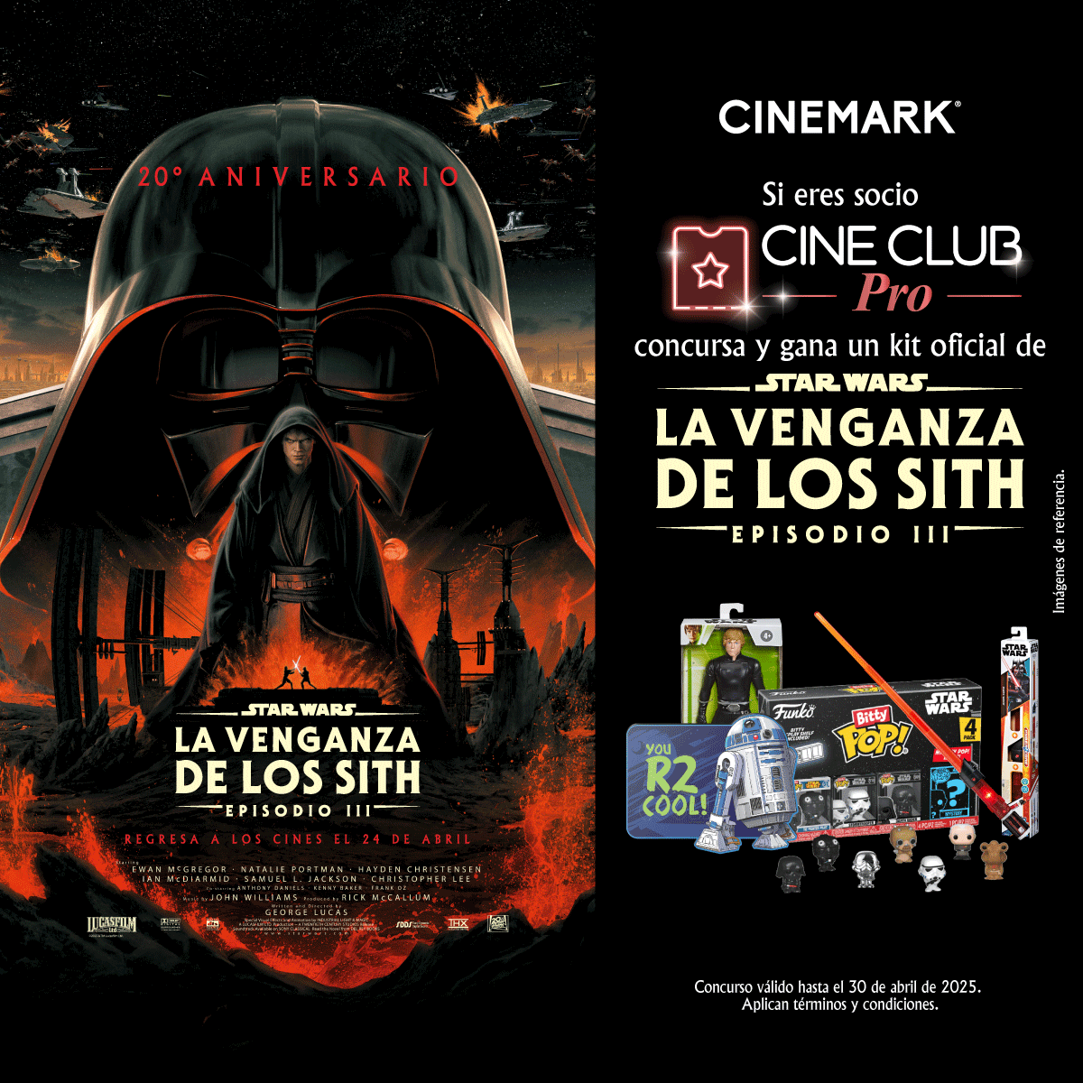 CinemarkCol's tweet photo. ¡Si eres #SocioPro 😎 tenemos un increíble kit de #StarWars! 🎁⁣⁣⁣⁣⁣⁣⁣
⁣⁣⁣⁣⁣
Regístrate en https://t.co/7dfQeJEBMh 💻 sección - CONCURSOS 🎉 y participa 💥.⁣⁣⁣⁣⁣⁣

⁣⁣⁣⁣⁣Disfruta más beneficios exclusivos con #CineClub.⁣⁣⁣⁣⁣⁣
⁣⁣⁣⁣⁣
Aplican TYC. https://t.co/br7YcPe5Nj