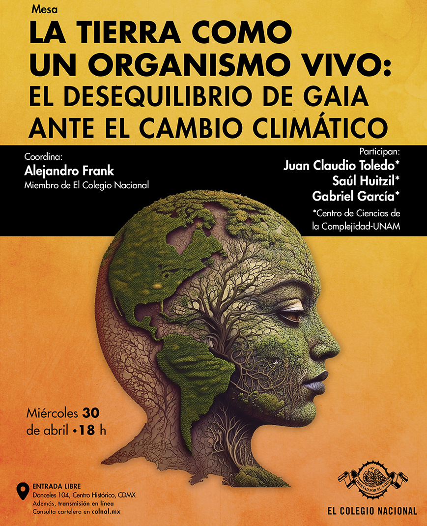 🍃🌍🌳 Estudios recientes en ciencias de la complejidad ofrecen nuevas perspectivas a propósito de la hipótesis Gaia, propuesta por James Lovelock en los años setenta. 

🔸 Miércoles 30 de abril · 18 h #entradalibre 
🔸 Coordina: <a href="/AlejandroFrank/">Alejandro Frank</a>  
🔸 Participan: Juan Claudio