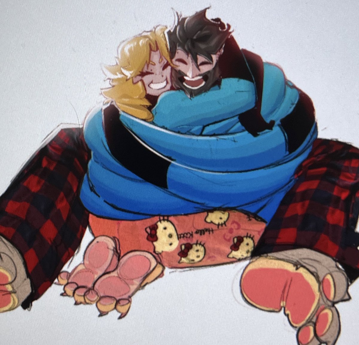 Not_Geda's tweet image. Reed and Sue huggin awn