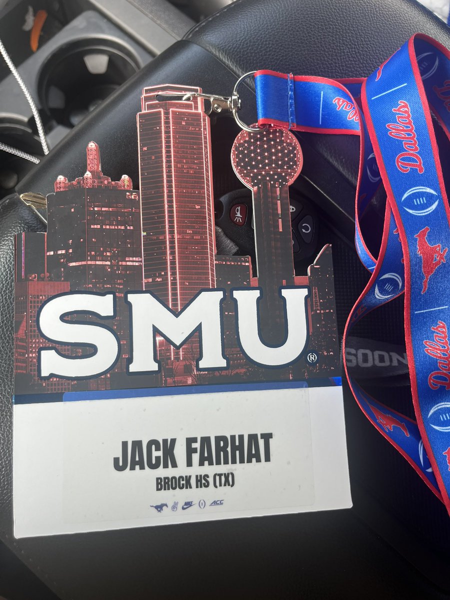 Jack Farhat (@jackfarhat2028) on Twitter photo Had a good time watching the <a href="/SMUFB/">SMU Football</a> spring practice this morning! Enjoyed talking with <a href="/CoachMoCrum/">Maurice C. Crum Jr.</a> and <a href="/abeseldowitz/">Abe Seldowitz</a> !
<a href="/coach_mullinnix/">Jordan Mullinnix</a> <a href="/CoachN_4Christ/">Billy Mathis</a>
<a href="/CoachFarhat/">Phillip Farhat</a> <a href="/RecruitBrockFB/">RecruitBrockFB</a>
<a href="/colt_matlock/">Colt Matlock</a> <a href="/Holt_Frazier/">Holt Frazier</a> <a href="/HayWall2027/">Hayden Waller</a> Had a good time watching the <a href="/SMUFB/">SMU Football</a> spring practice this morning! Enjoyed talking with <a href="/CoachMoCrum/">Maurice C. Crum Jr.</a> and <a href="/abeseldowitz/">Abe Seldowitz</a> !
<a href="/coach_mullinnix/">Jordan Mullinnix</a> <a href="/CoachN_4Christ/">Billy Mathis</a>
<a href="/CoachFarhat/">Phillip Farhat</a> <a href="/RecruitBrockFB/">RecruitBrockFB</a>
<a href="/colt_matlock/">Colt Matlock</a> <a href="/Holt_Frazier/">Holt Frazier</a> <a href="/HayWall2027/">Hayden Waller</a>