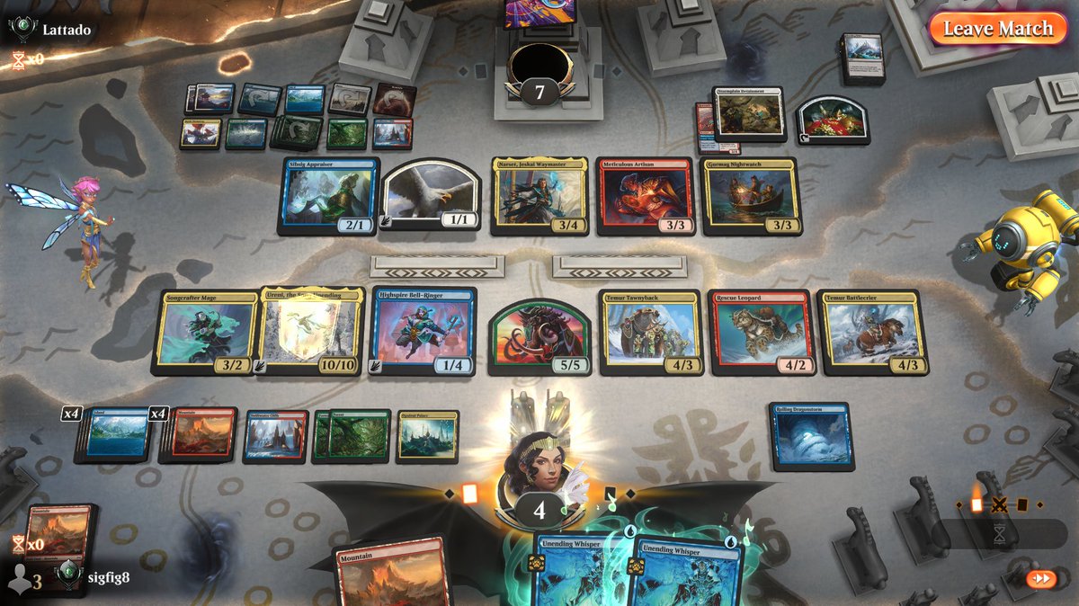 This may be the first time I won with no cards left in my library while my opponent also had no cards left in their library.