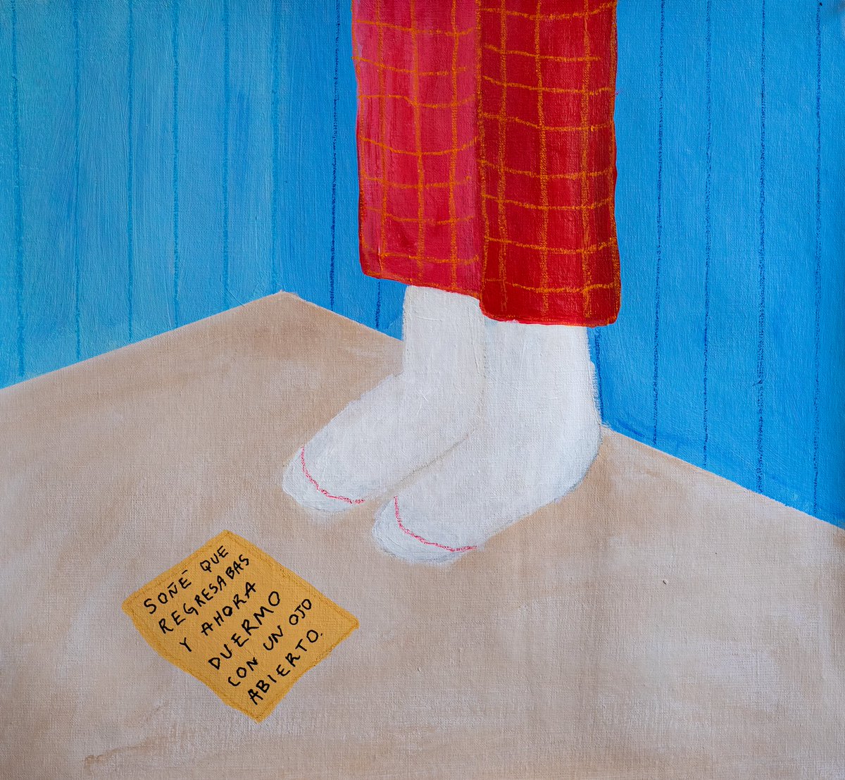 Fig. 1: “Soñé que regresabas.” (Mixta sobre tela)