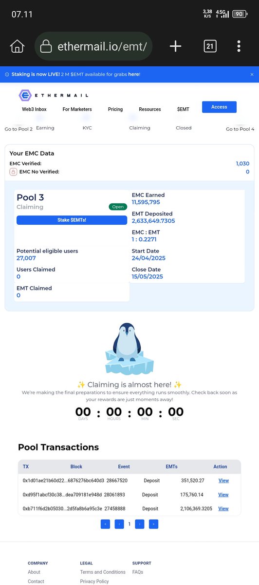 Relaxxa9's tweet photo. @ethermail_io Scam https://t.co/QNjBF55idc