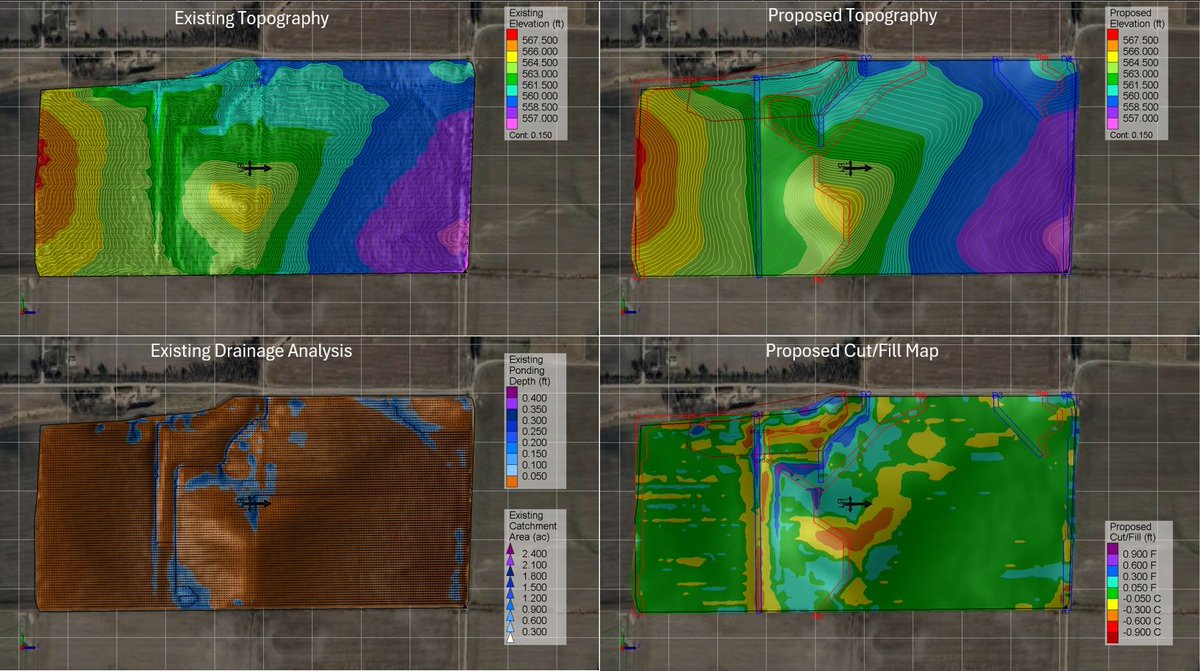 🚜 A 75-ac field reshaped with OptiSurface at just 65 yd³/ac in Illinois! 🌽

🔹 Precision earthworks
🔹 Improved drainage
🔹 Smarter topography

Less dirt moved, more yield gained. 💧📈
#OptiSurface #PrecisionAg #FieldDesign #IllinoisFarming #AgTech