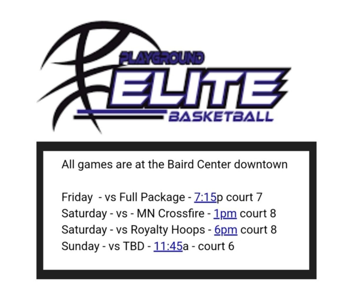 Here is my schedule for this weekend in Milwaukee!