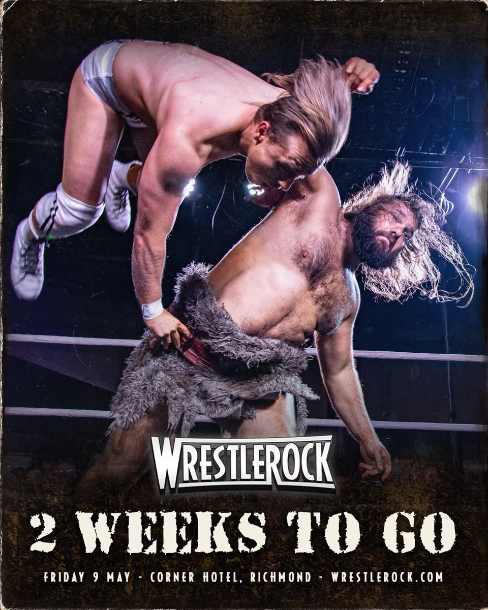 WRESTLEROCK (@wrestlerock) on Twitter photo TWO WEEKS TO GO!
Don’t miss <a href="/UggCaveman/">Caveman Ugg ケイブマン•アグ</a> in action at the Corner Hotel in Richmond on Friday May 9th, with The Chevaliers performing live!
🎟️ tinyurl.com/wr42tix
📸 <a href="/digital__beard/">Owen Jones</a> TWO WEEKS TO GO!
Don’t miss <a href="/UggCaveman/">Caveman Ugg ケイブマン•アグ</a> in action at the Corner Hotel in Richmond on Friday May 9th, with The Chevaliers performing live!
🎟️ tinyurl.com/wr42tix
📸 <a href="/digital__beard/">Owen Jones</a>