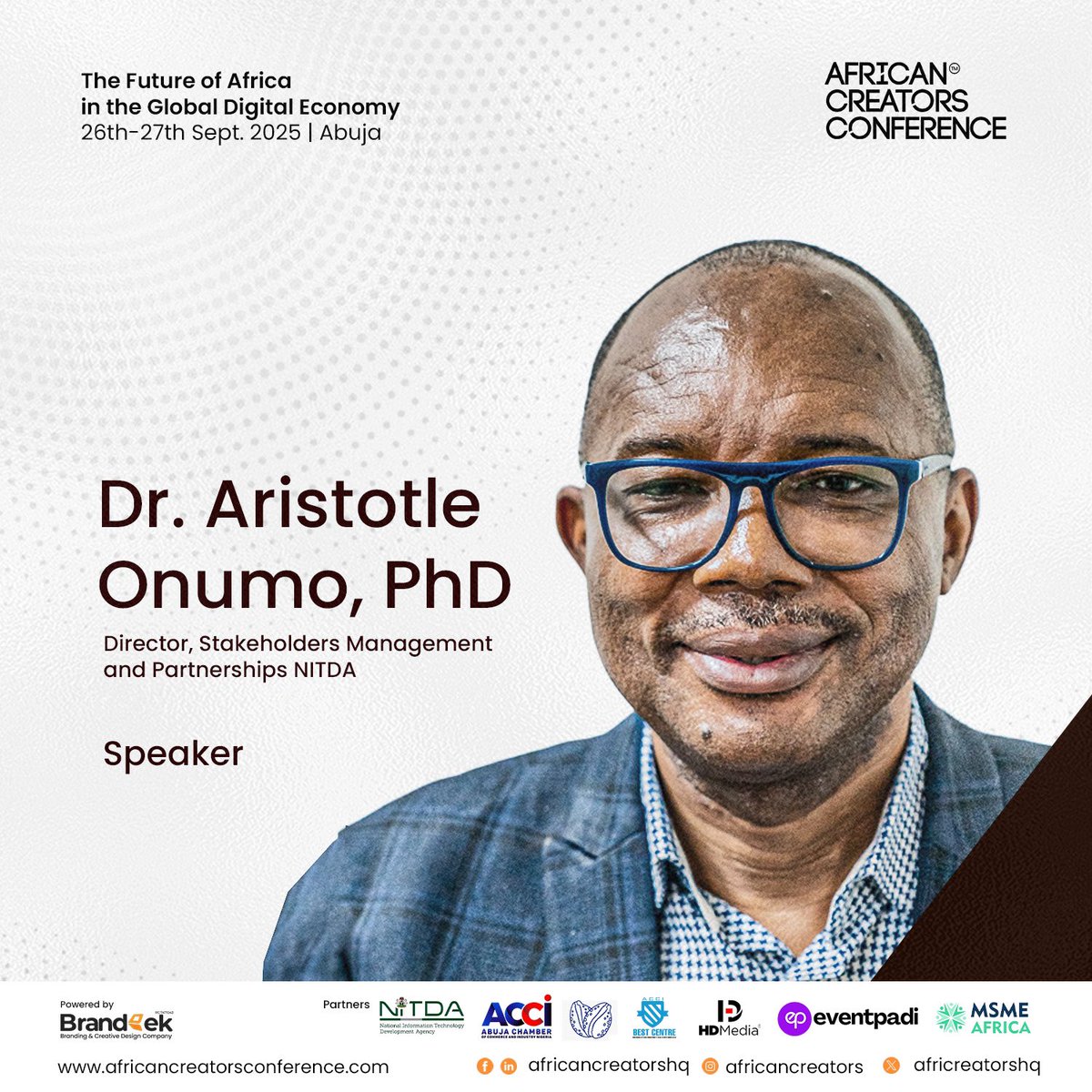 Africreatorshq's tweet photo. Meet our speaker at ACC2025 Dr. Aristotle Onumo, a cybersecurity expert &amp; Director at NITDA! With 20 yrs of public sector experience &amp; PhD in Behavioural Cybersecurity, he's driving digital entrepreneurship &amp; innovation. #ACC2025 #AfricanCreatorsConference https://t.co/HJFwUuev5f