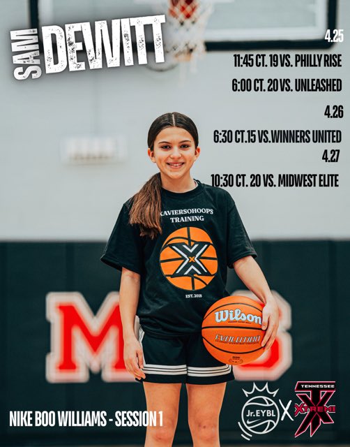 Samantha DeWitt (@tnlv_samantha) on Twitter photo Nike jr EYBL session I Hampton VA TN Xtreme 2030 Schedule
<a href="/TnXtreme2030/">TnXtreme2030</a>
<a href="/BrandonClayPSB/">B r a n d o n C l a y</a>
<a href="/WoodsRecruiting/">Al Woods</a>
<a href="/NikeGirlsEYBL/">Nike Girls EYBL</a>
<a href="/XavierSoHoops/">Xavier Johnson</a>
<a href="/dykes_aaron/">Aaron Dykes</a>
<a href="/JrAllStarBB/">Jr. All-Star Girls Basketball</a> Nike jr EYBL session I Hampton VA TN Xtreme 2030 Schedule
<a href="/TnXtreme2030/">TnXtreme2030</a>
<a href="/BrandonClayPSB/">B r a n d o n C l a y</a>
<a href="/WoodsRecruiting/">Al Woods</a>
<a href="/NikeGirlsEYBL/">Nike Girls EYBL</a>
<a href="/XavierSoHoops/">Xavier Johnson</a>
<a href="/dykes_aaron/">Aaron Dykes</a>
<a href="/JrAllStarBB/">Jr. All-Star Girls Basketball</a>