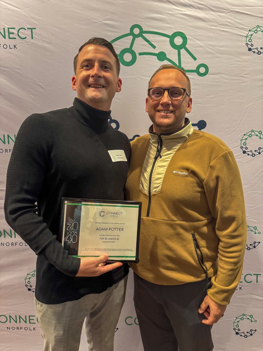 𝑪𝑶𝑵𝑮𝑹𝑨𝑻𝑺 to Coach Potter for being named a Top 20 Under 40 by Connect Norfolk! 👏

#ClawsDown | 🔴⚫️⚪️⚽️